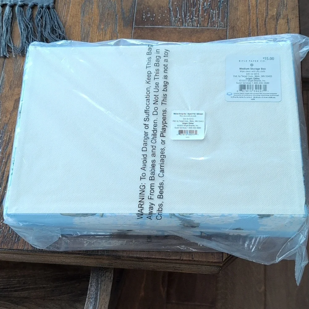 NWT Rifle Paper Co x Target Medium Hydrangea Storage Box LIMITED EDITION - Picture 7 of 7